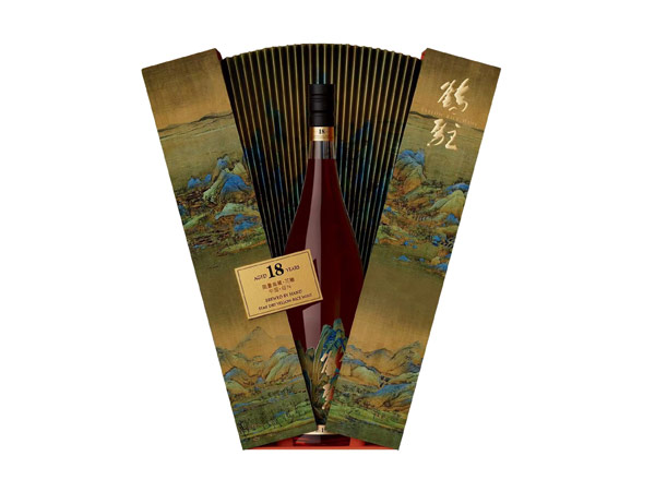 青岛鹤驻18年黄酒回收鹤驻新花雕18年珍藏版千里江山图