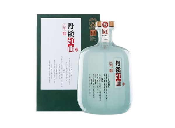 青岛丹溪黄酒回收丹溪8年红曲黄酒750mL 2瓶礼盒装行情价格