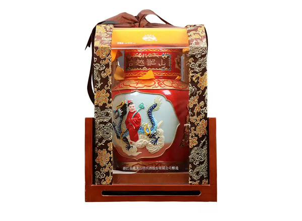 青岛古越龙山黄酒回收古越龙山状元及第二十年陈酿2.5L工艺浮雕黄酒