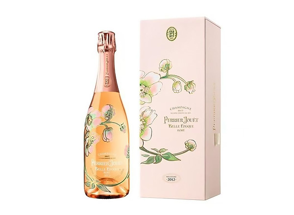 青岛回收巴黎之花美丽时光桃红年份香槟礼盒装Perrier-Jouët Belle Epoque Rosé行情价格