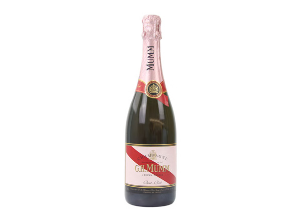 青岛回收​玛姆红带香槟老款桃红玫瑰粉红玛姆香槟酒G.H. Mumm Brut Rose