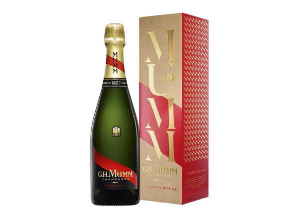 青岛玛姆香槟回收风尚版玛姆红带香槟起泡酒G.H. Mumm Cordon Rouge Brut